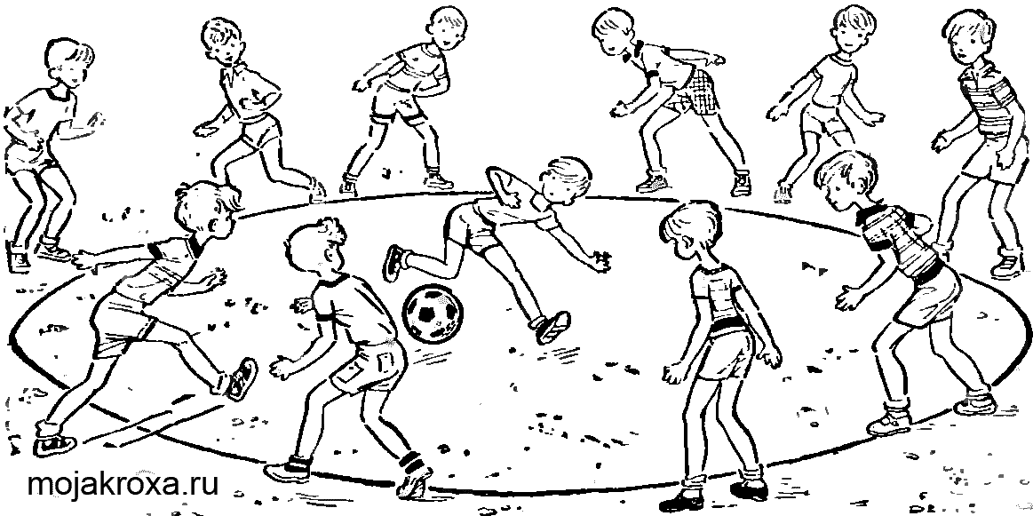 Подвижная игра мячом в цель