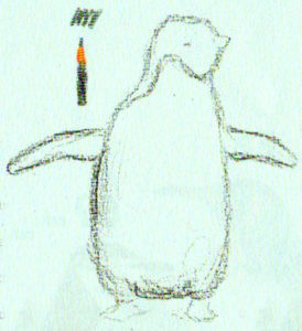 нарисовать пингвина карандашом поэтапно