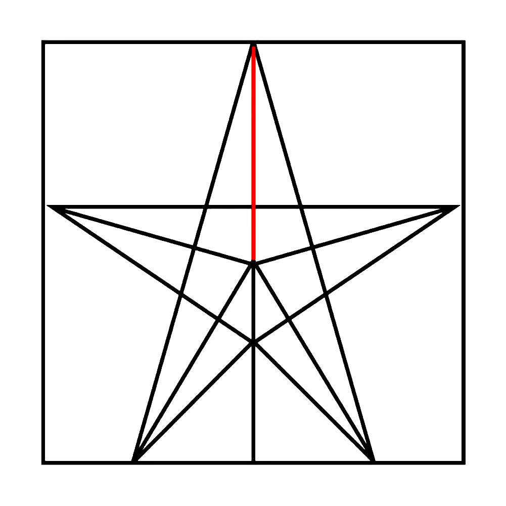 Симметричная звезда как нарисовать - 83 фото