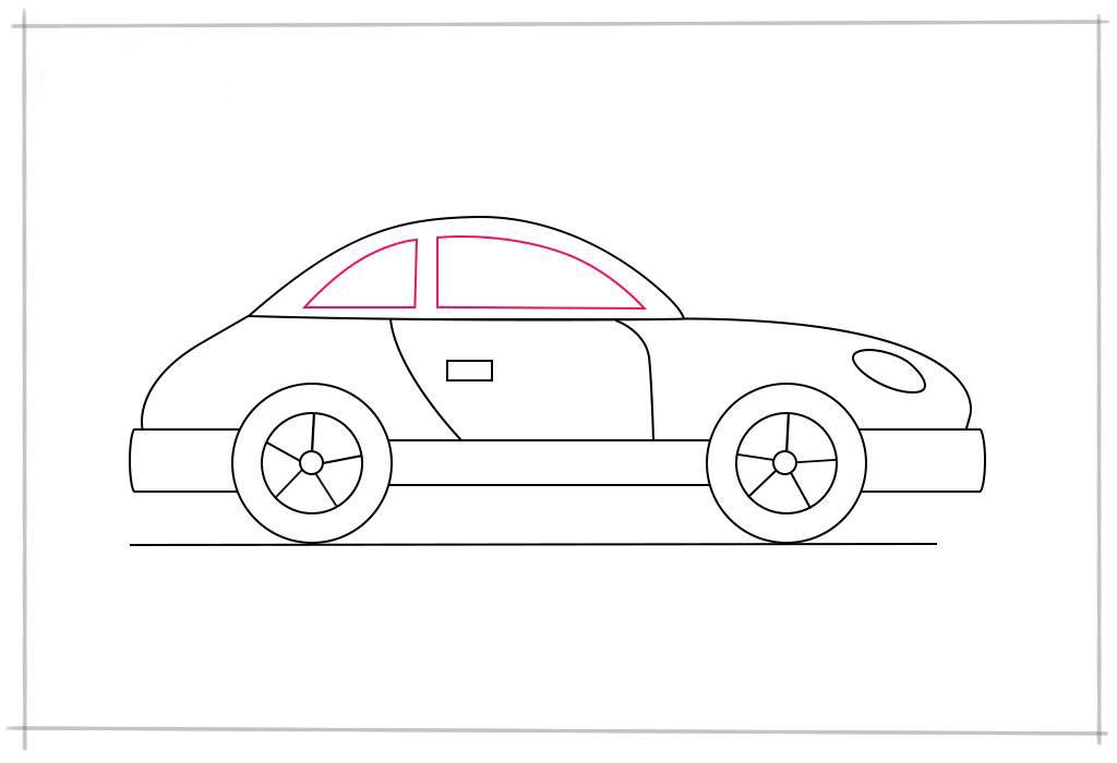 Как рисовать легкую машину