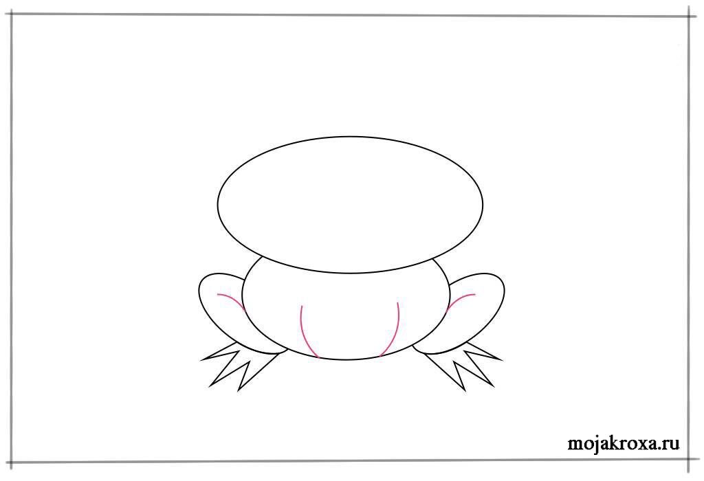 как нарисовать лягушку для детей