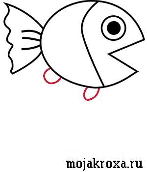 как нарисовать рыбку просто